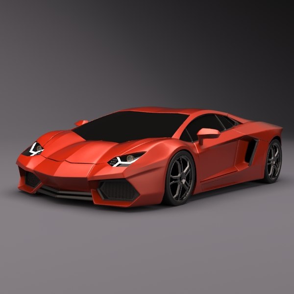 model lamborghini aventador sports car